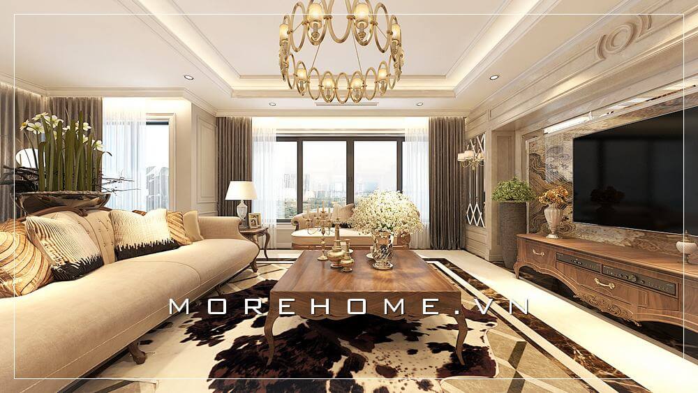 Mẫu đá ốp tường phòng khách đẹp, ấn tượng